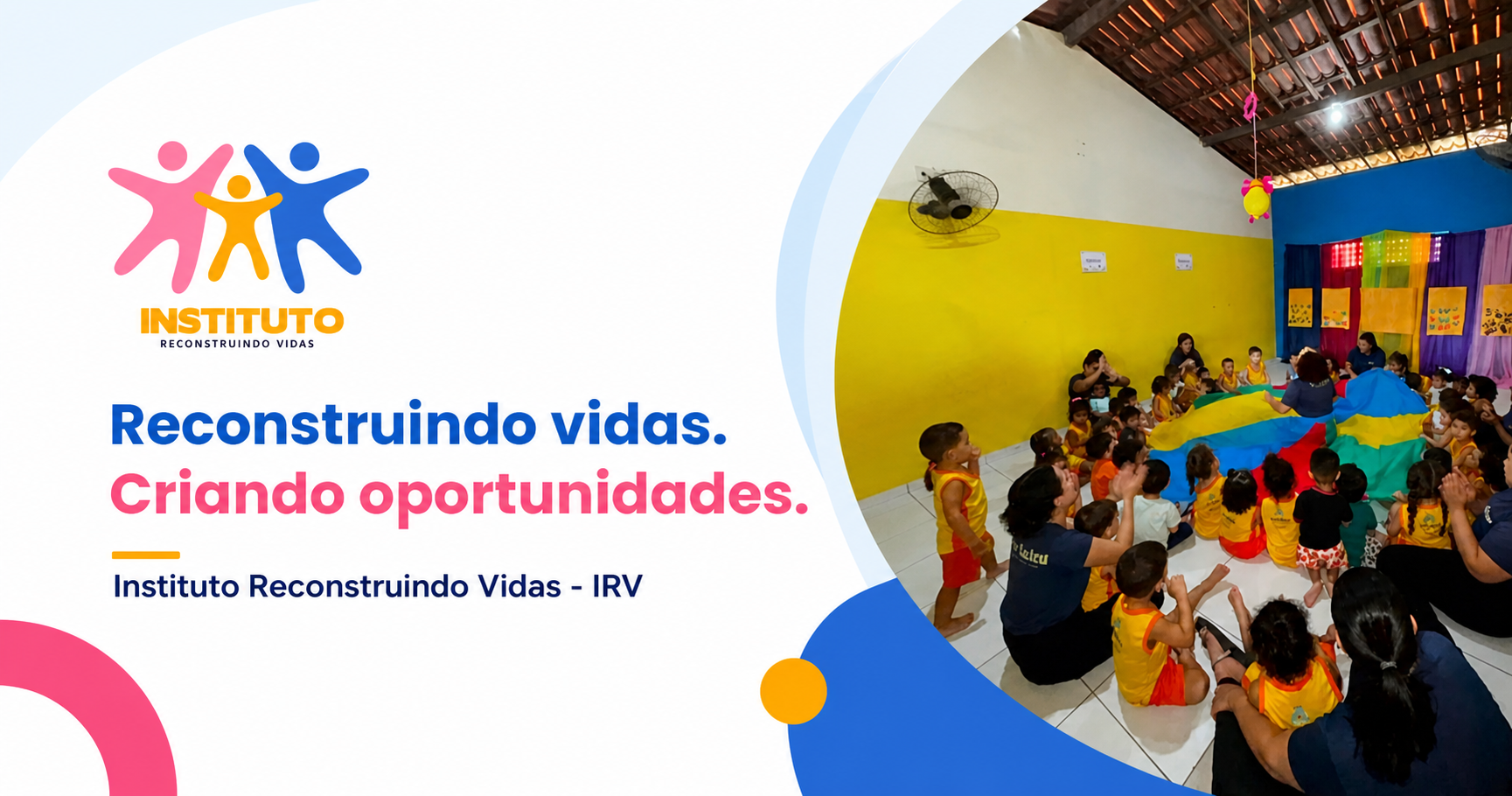 Instituto Reconstruindo Vidas: atividade coletiva com crianças